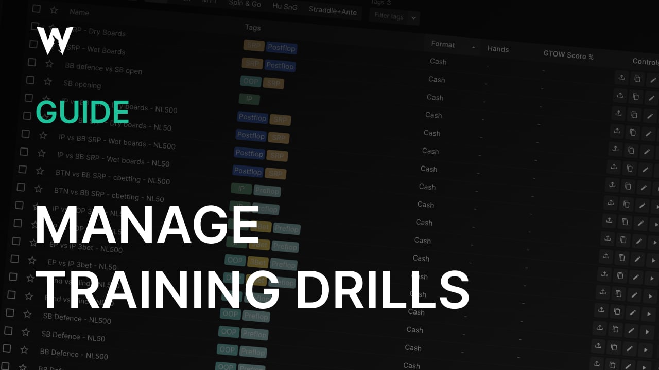 Manage Training Drills